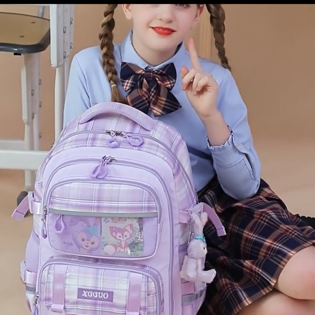 Sac à Dos Scolaire Stitch Pour Filles – Design Mignon, Compartiments Multiples – Idéal Pour école Et Voyages Dès 10 Ans