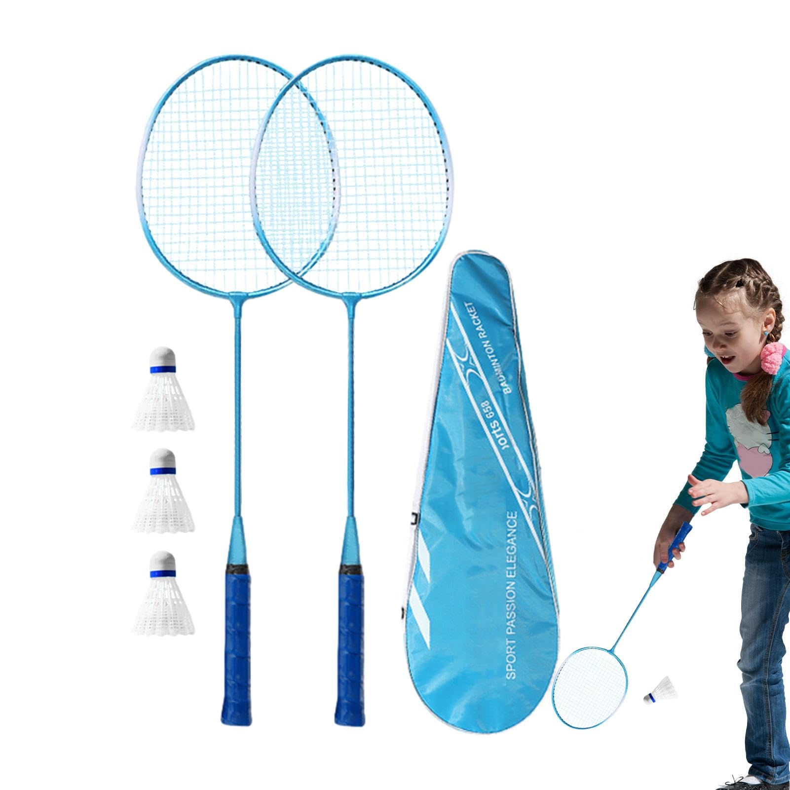 Badmintonschläger-Set,Badmintonschläger | Badmintonschläger mit Schweißabsorption - Badmintonschläger bricht Nicht leicht zum Üben, Freizeit, Spielen, Anfänger, Profispieler