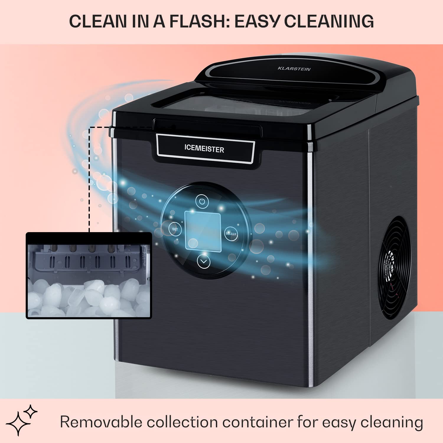 Macchina Ghiaccio Professionale Klarstein FrostMaster Ice Maker