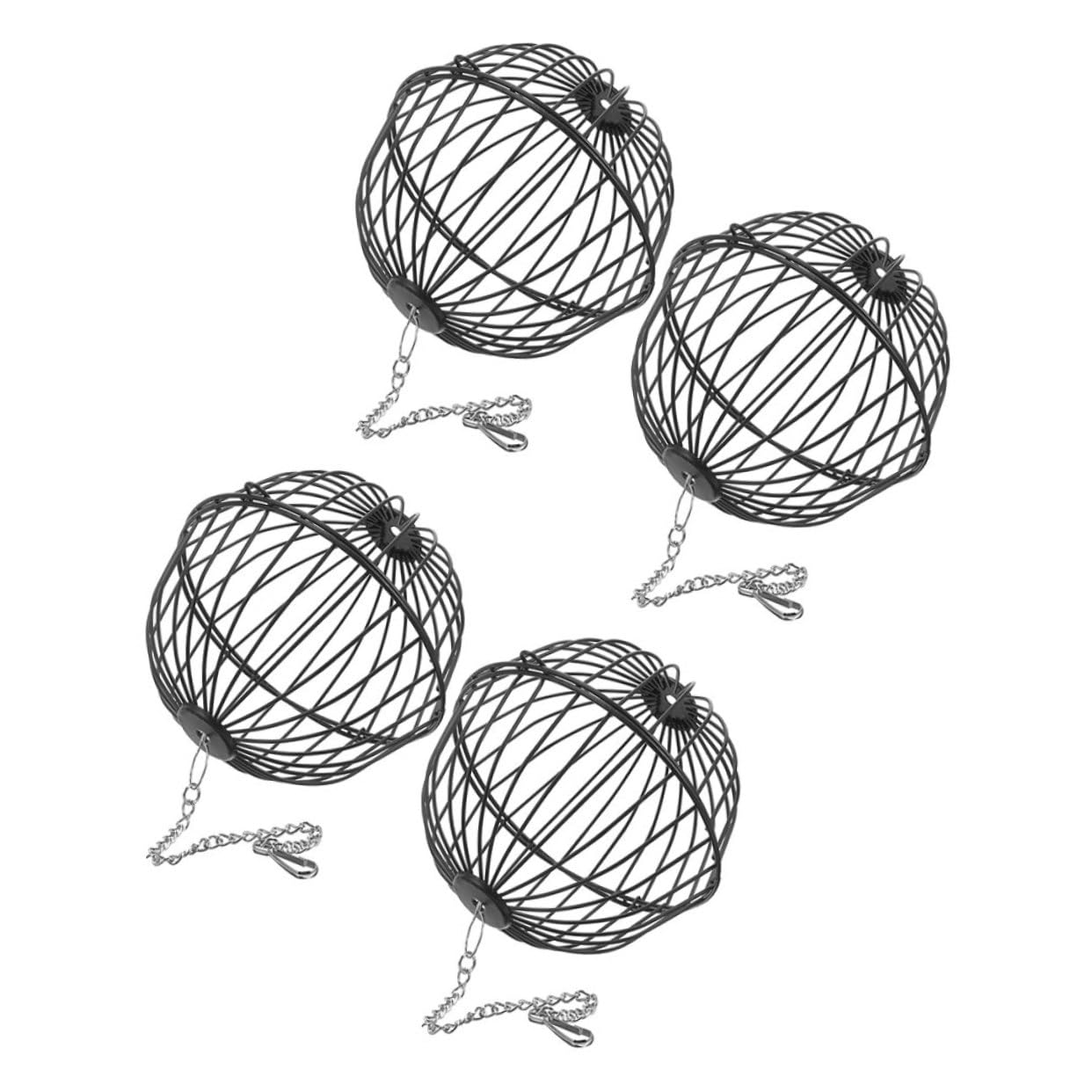 4pièces Distributeur De Foin pour Lapins Boules à Grains Suspendues pour Animaux De Compagnie Jouets Amusants pour Rongeurs Et Oiseaux Accessoire De Cage pour Hamsters Et