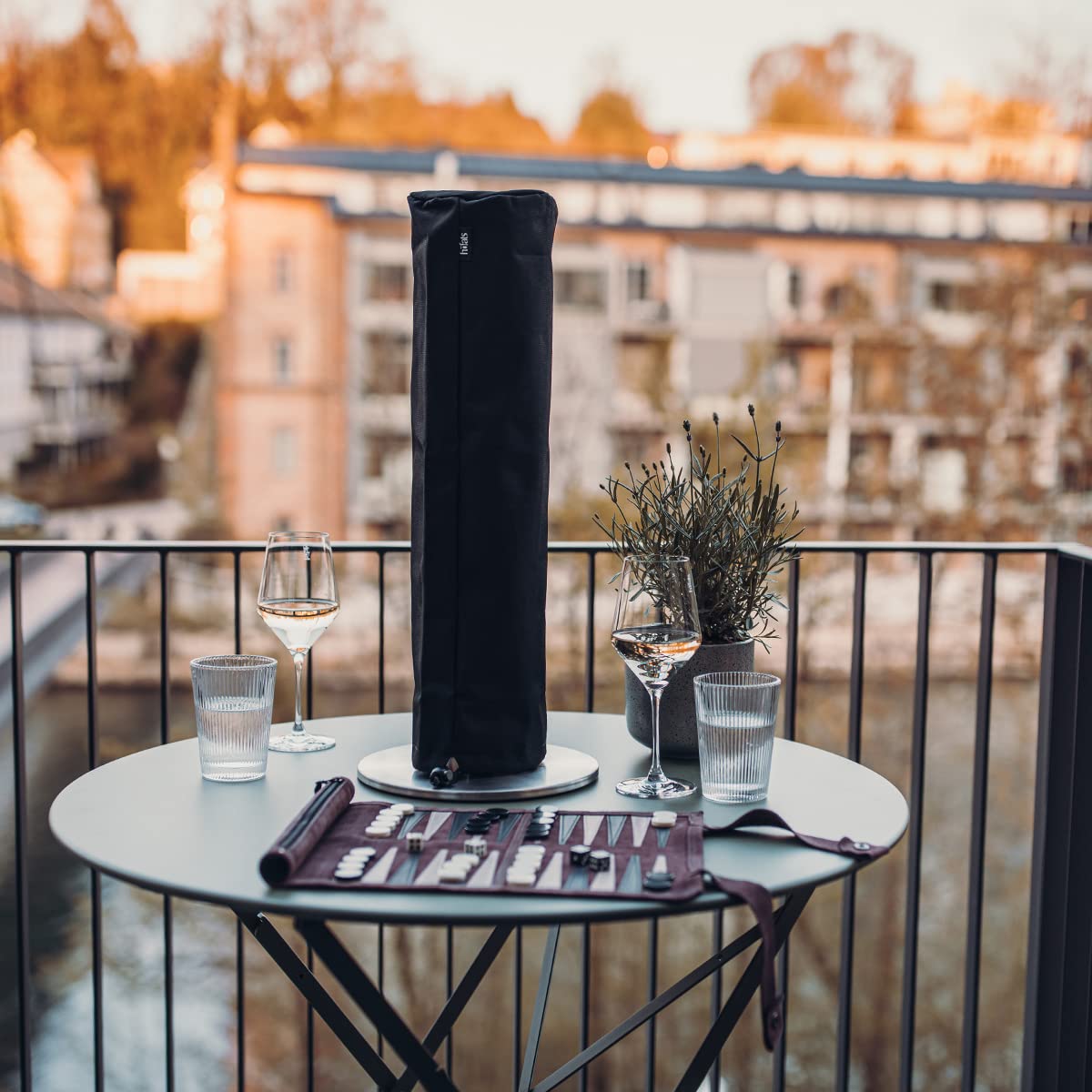 höfats - Spin 120 | Spin 1200 Abdeckhaube - passgenaue & Wasserabweisende Schutzhülle - aus strapazierfähigem Polyester-Nylon-Mischgewebe mit Kordelzug