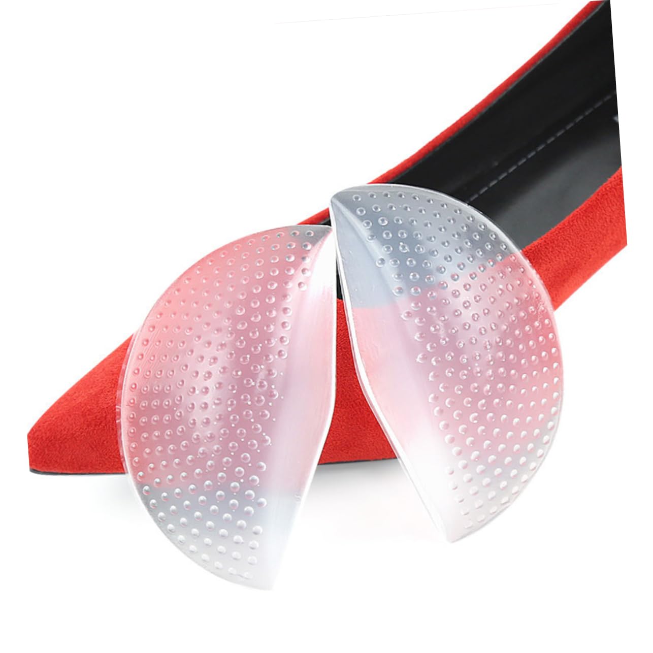 NOLITOY 2 Pairs Arch Support Pad Shoe Insoles for with High Arch Support Gel Heel Cups High Arch Cushion O Leg Correction High Heel Insoles Arch Support Foot
