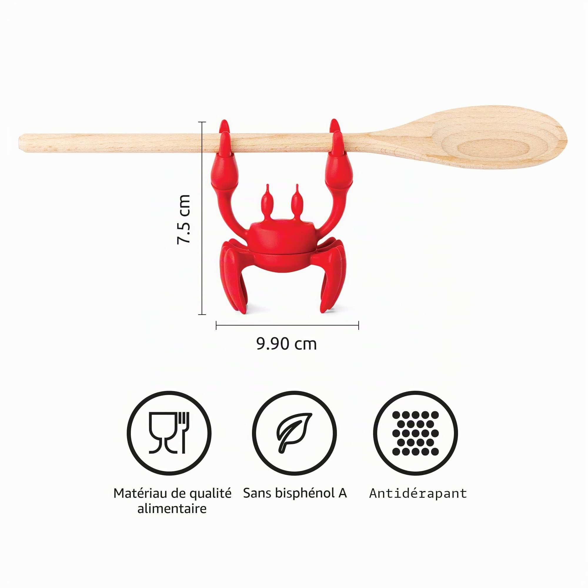 OTOTO Repose Cuillère Silicone Résistant à la chaleur Support Antidérapant Cuisine Gadget