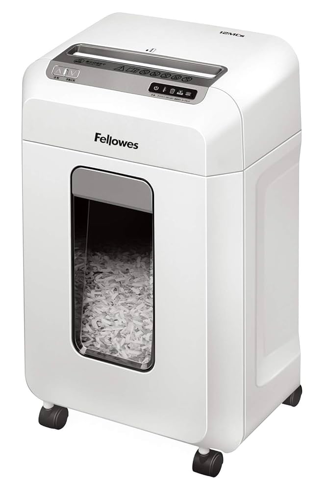 Fellowes 家庭用シュレッダー 大容量 Amazon.co.jp: フェローズ シュレッダー 家庭用 電動 8枚細断