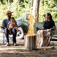 Solo Stove Feuerschale Ranger 2.0 mit Standfuß | Feuerstelle zur Raucharmen Holzverbrennung, Herausnehmbare Auffangschale, Mobile Outdoor Feuertonne für Unterwegs, Edelstahl, 38 x 41,5 cm, 7,3 kg – Ansicht 7