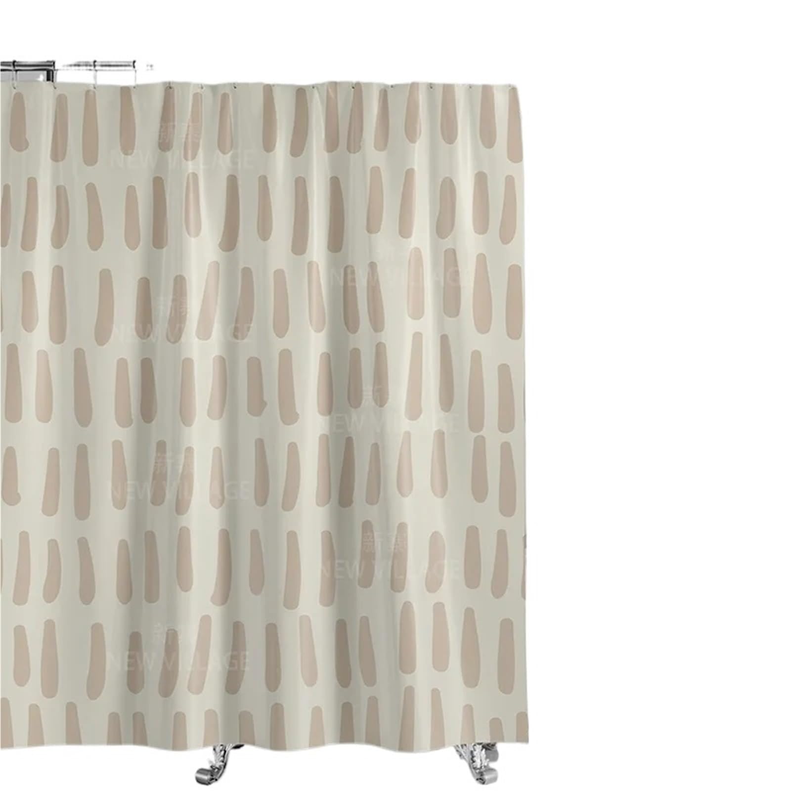 MZSKLW Shower Curtain Abstract Geometric Graffiti Shower Curtain Nordic Minimal Wind Waterproof Fabric Bathroom 180x200