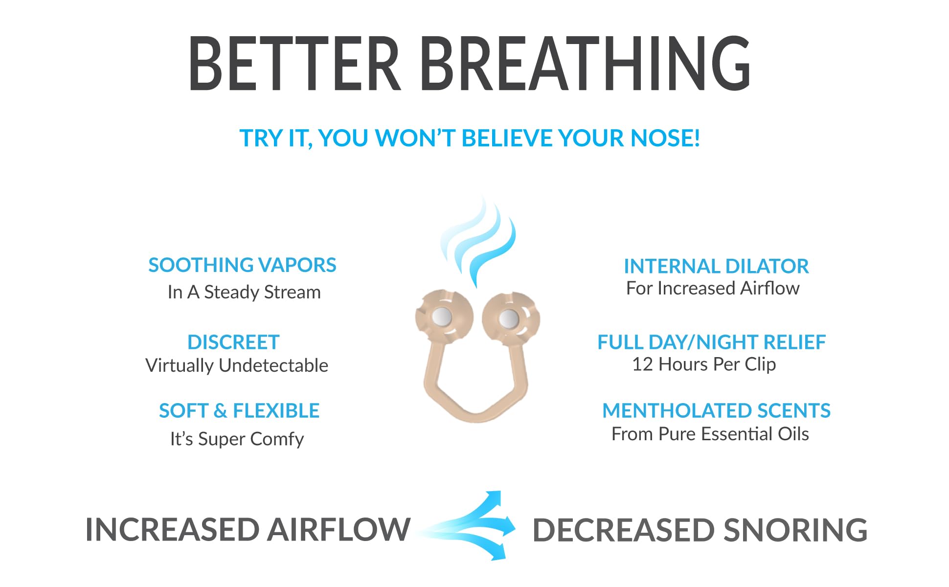 Nose Clips for Bad Smell by Vapor Soothers | Nasal Dilators for Breathing | Smell Nose Rings for Nurses | Instant Nasal Congestion Relief, Drug-Free | Nighttime Lavander, 28 Count: 28 Count Nighttime Lavender