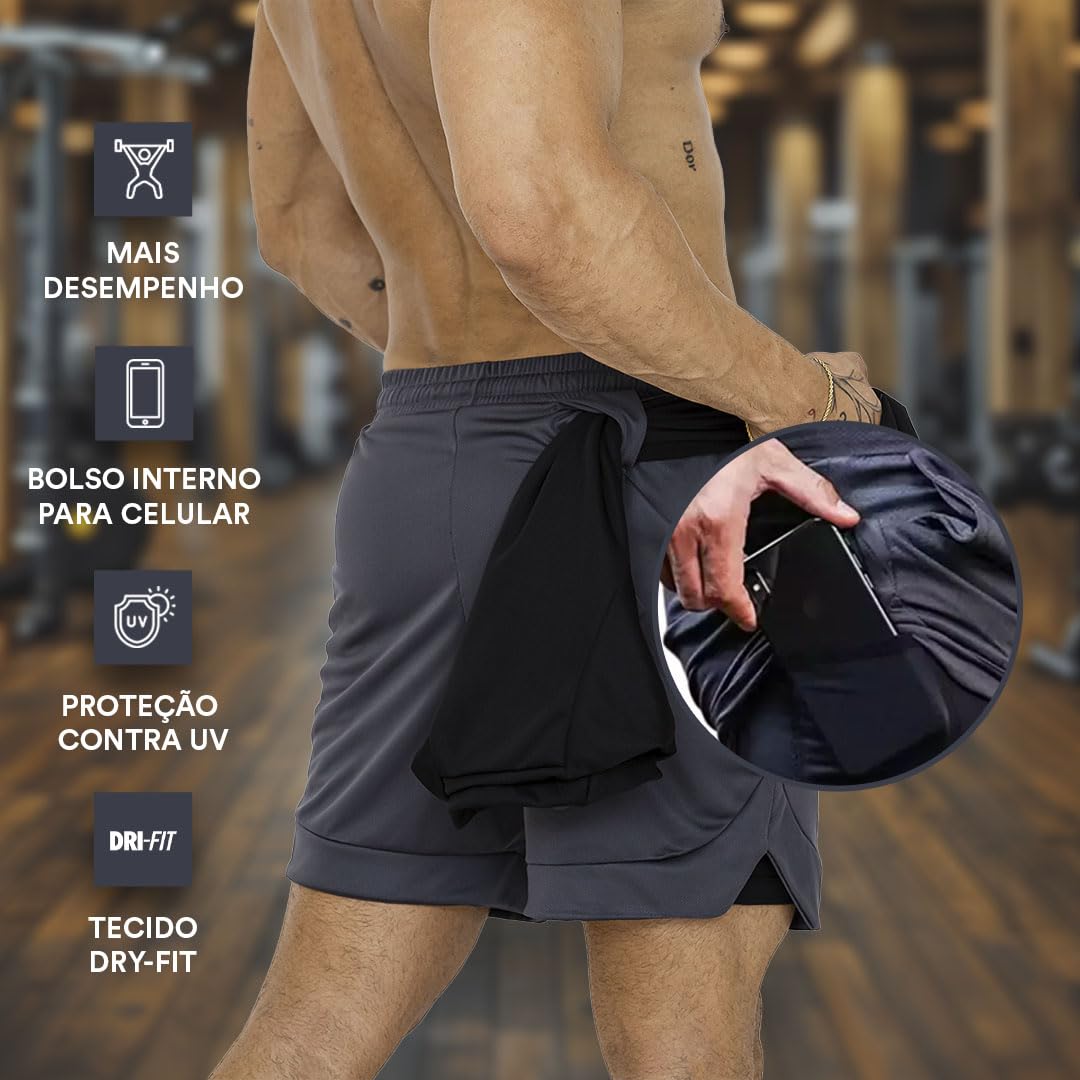 Kit 2 Shorts Duplo Masculino 2 em 1 Bermuda Dry Fit Treino Calção com Bolso Celular Academia Fitness Musculação CLICK MAGAZINE em promoção! Veja a oferta e mais achadinhos de Shorts & Bermudas 3 Hoje é o melhor dia para comprar Kit 2 Shorts Duplo Masculino 2 em 1 Bermuda Dry Fit Treino Calção com Bolso Celular Academia Fitness Musculação CLICK MAGAZINE com aquele preço maroto! Promoção! Aproveite a oferta! 3