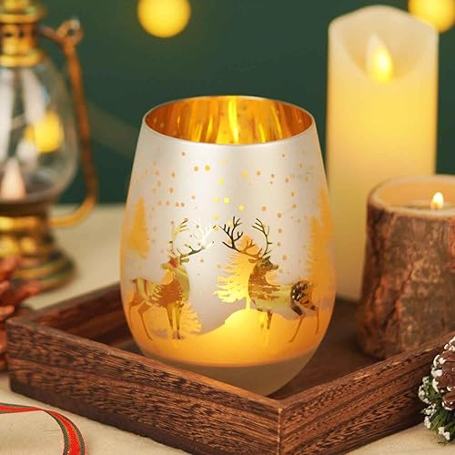 Regalos de Navidad para mujer, portavelas votivas, regalos para compañeros de trabajo para mujeres que lo tienen todo, regalos de mujer para