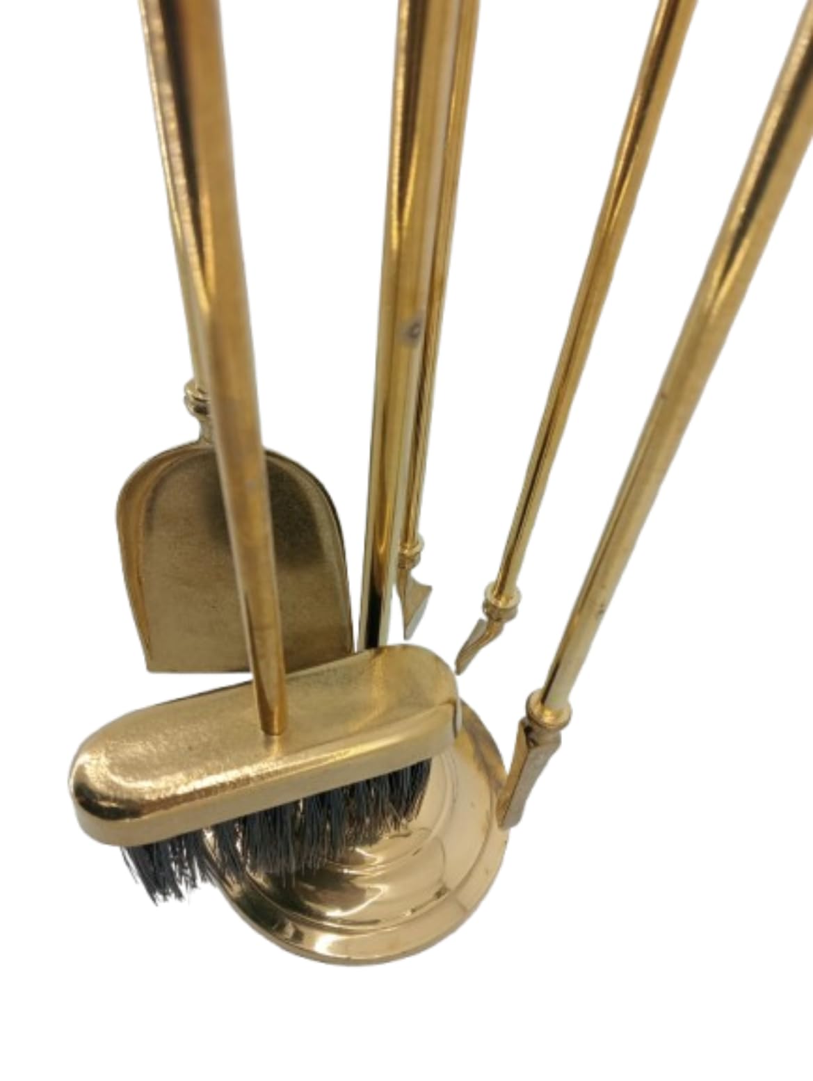 Set accessori per camino kit utensili trespolo in ottone lucido cilindro
