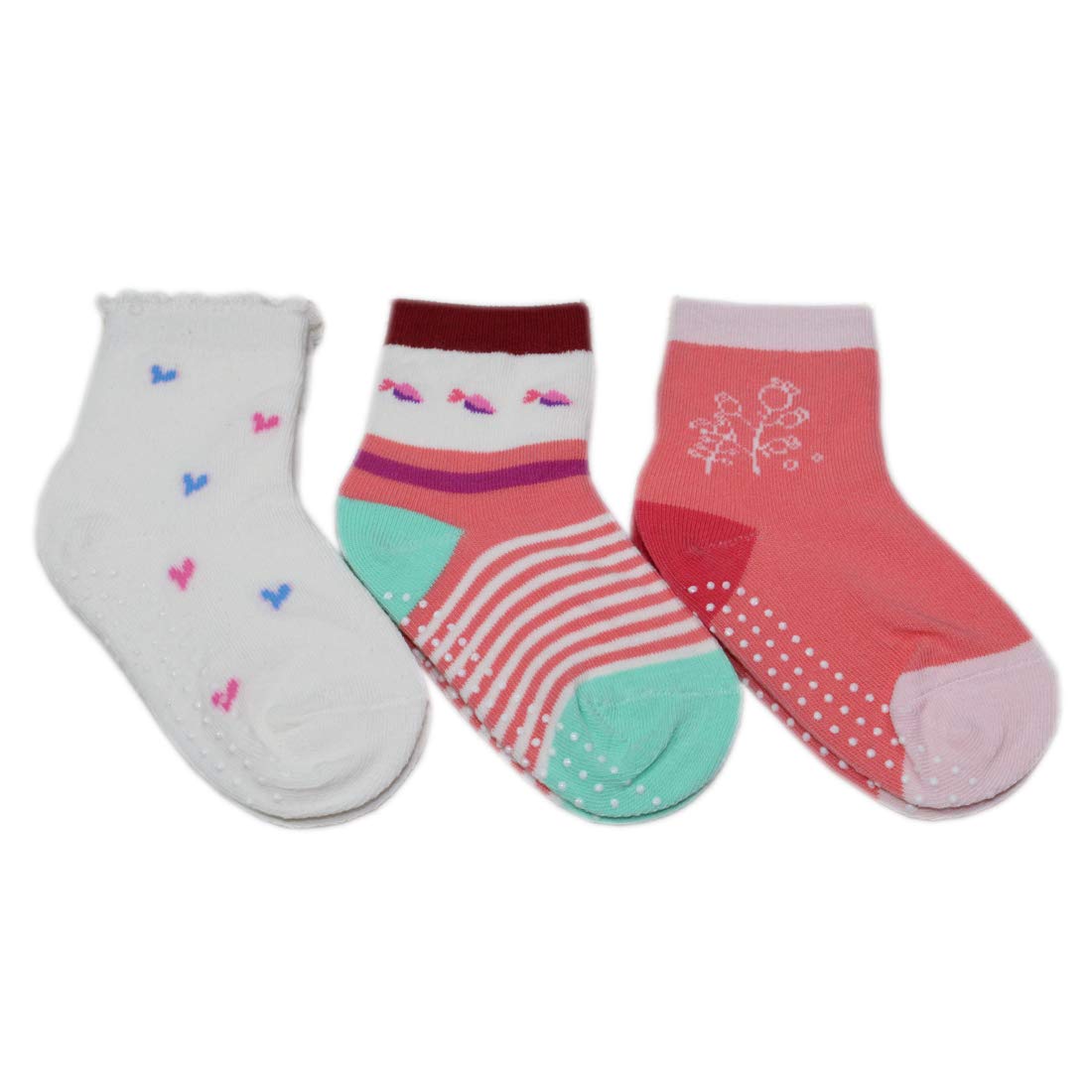 Dazzlia socks cotton multicolor anti slip 5-6 year Girl