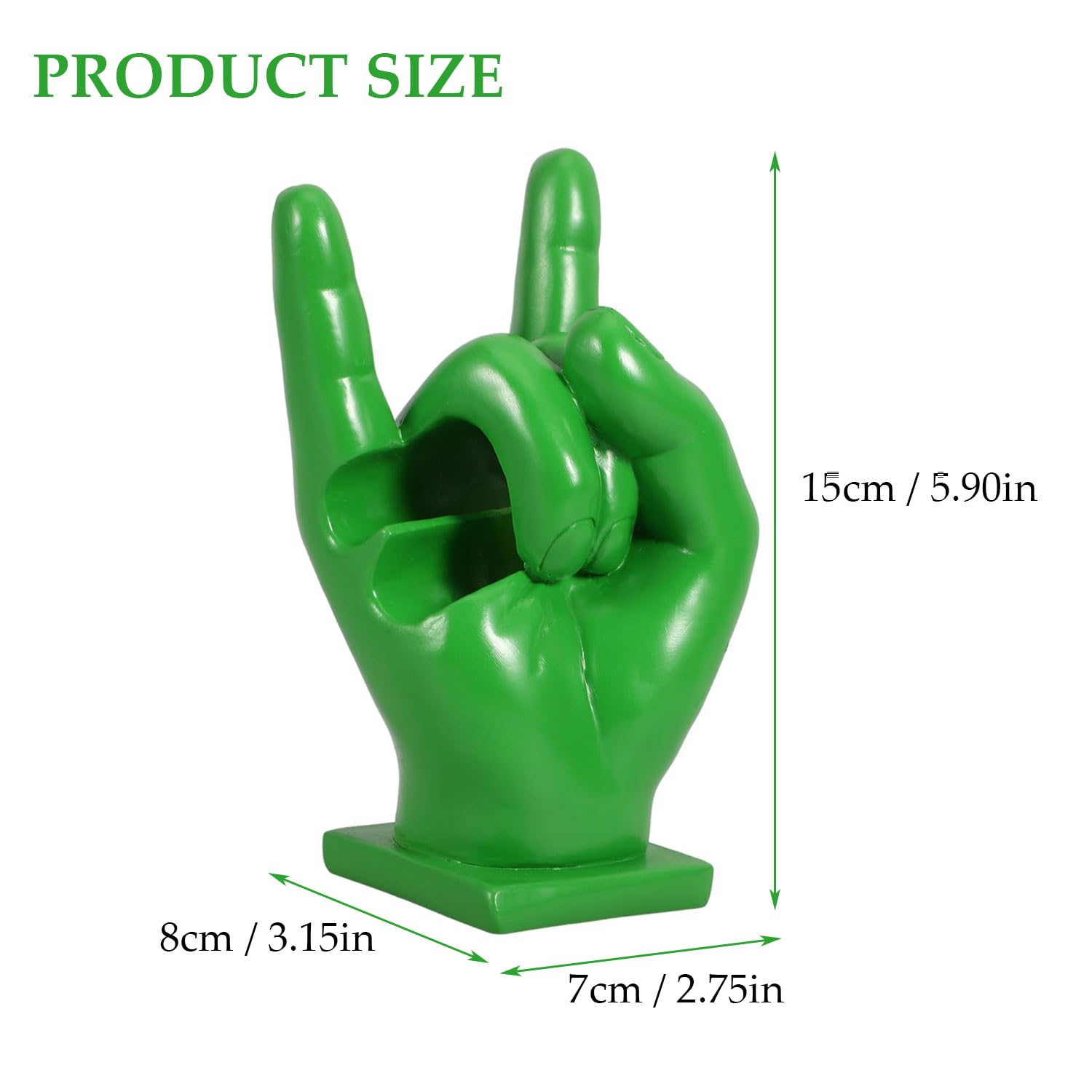 Porta Bacchette Batteria, Supporto Per Bacchette Per Batteria Rock, Espositore Per Bacchette Rock, Resine Supporto Per Batteria, Regalo Divertente Per Batteristi, Decorazione Domestica, Verde