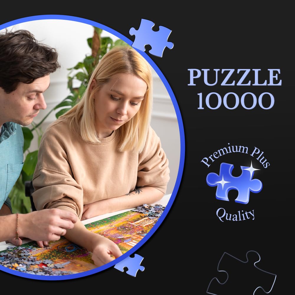 Trefl Premium Plus Quality – Puzzle “Finestre delle stagioni” – 10.000 pezzi, serie “Temi senza tempo”, pezzi che si incastrano perfettamente, per adulti e ragazzi dai 15 anni in su