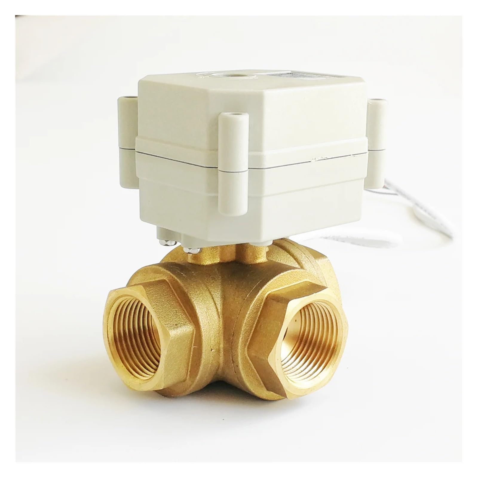 Zawór proporcjonalny 3/4'' 3-drogowy sygnał sterujący DC9-24V 0-5V 0-10V lub 4-20mA do modulacji wody, metalowe przekładnie Stopień ochrony IP67 Płyn przemysłowy(L,BSP_OUTPUT PWM_4-20MA)