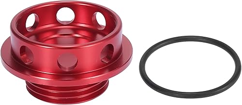 X AUTOHAUX Cubierta de enchufe de llenado de aceite de coche de aleación de aluminio roja para Subaru Ascent 2019-2021 para Subaru Forester