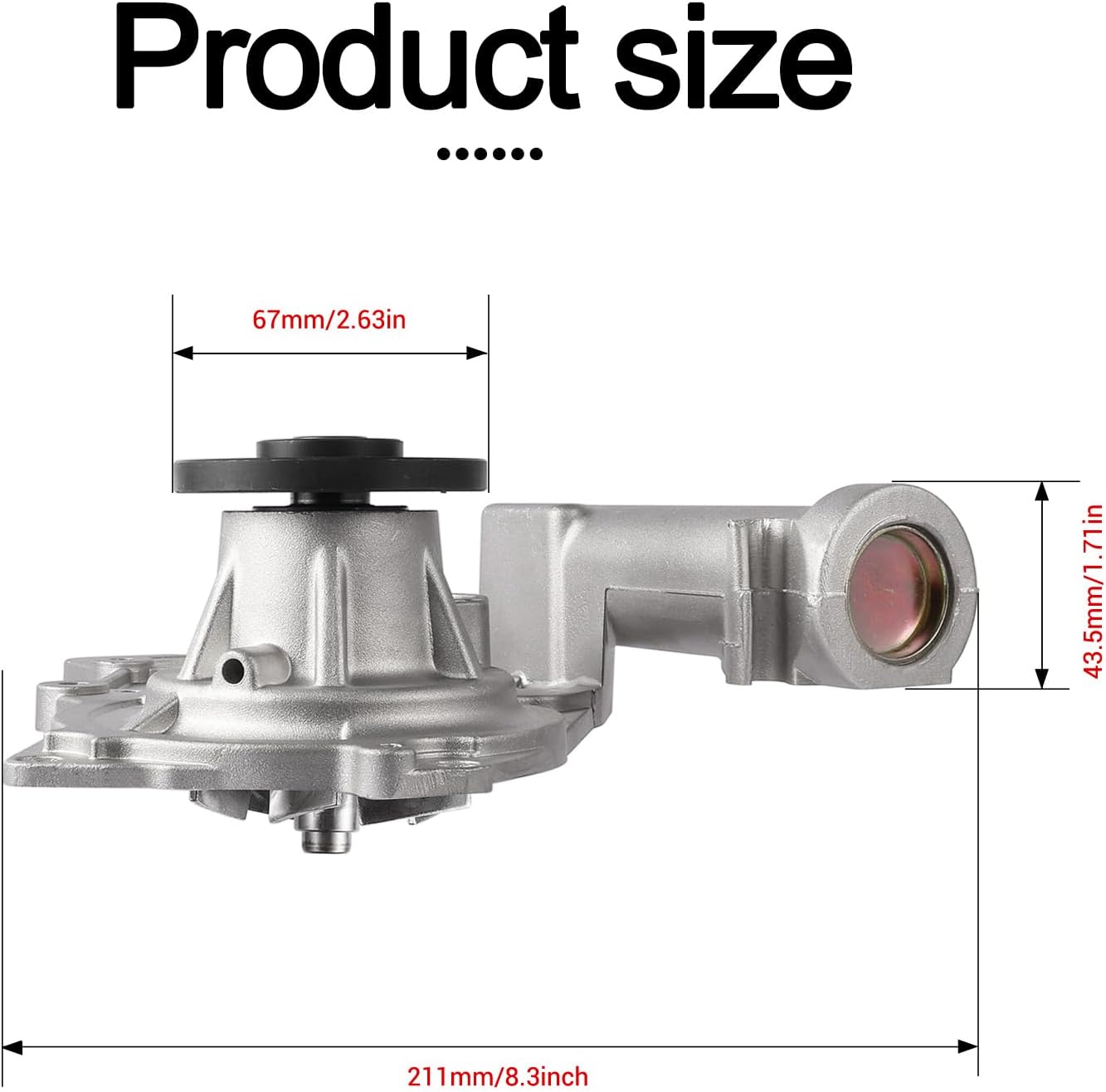 AULINK Water Pump AW6048 (V6 3.3L 3.5L 3.8L) For Hyundai Azera Entourage Genesis Palisade Santa Fe Sonata Veracruz,Kia Amanti Borrego Cadenza K900 Sedona Sorento Telluride,25100-3C100 25100-3C120