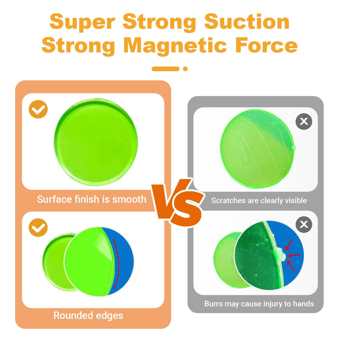 100 Jetons Magnétiques Bingo Multicolores – Anneau Métallique Intégré, Marqueurs Plastique épais Pour Jeux De Société, éducatif STEM, Maths, Comptage, Famille