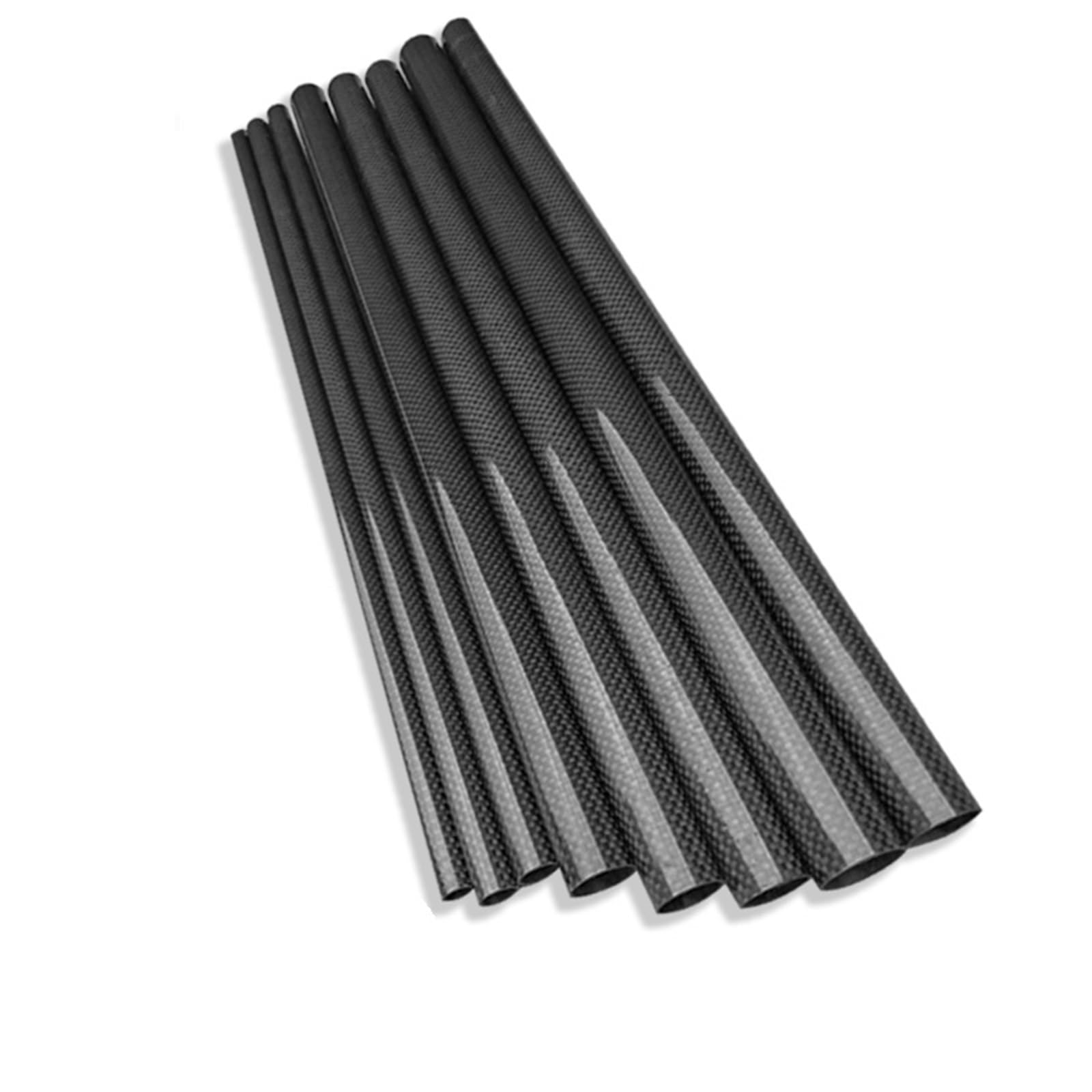 1 Piece Length 1000MM High Strength Carbon Fber Tube OD: 10MM 12MM 13MM 14MM 15MM Suitable for Multi-Rotor Drone Wing Accessorie Carbon Fiber Square Tube(12x8mm Plain Glossy)