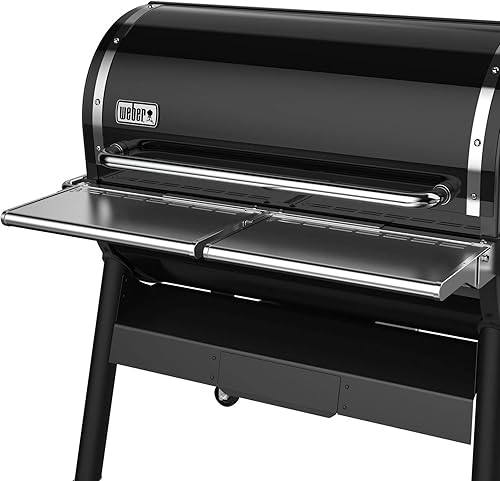 Weber SmokeFire EX6 - Estantería frontal plegable, color plateado
