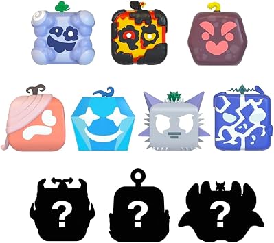 Blox Fruits Mystery Blind Bag Set - 3 Pack Mystery Bag Bundle with Random Collection Series 2 Video Games Minifigures Plus Stickers and More | Blox Fruits Collectibles