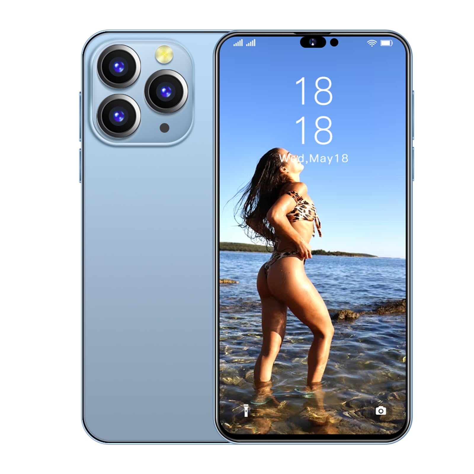 Amazon | I14 Promax スマートフォン2GB+16GB 携帯電話 6.3