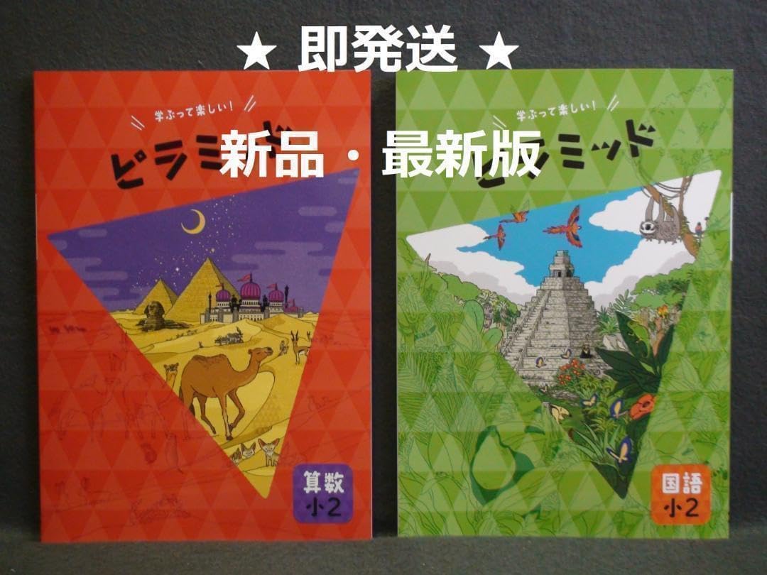 ピラミッド 国語と算数 小2 2教科セット 解答・確認テスト付 2年