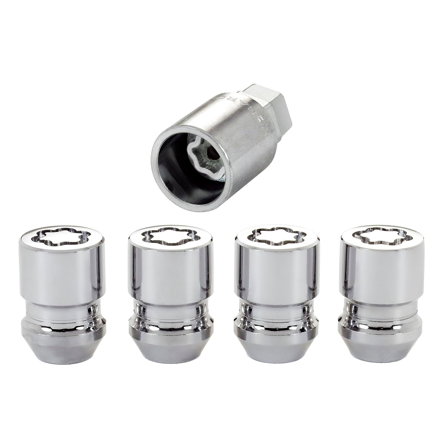 くー Amazon.com: McGard 24154 Chrome Cone Seat Wheel Locks (M12 x 1.25