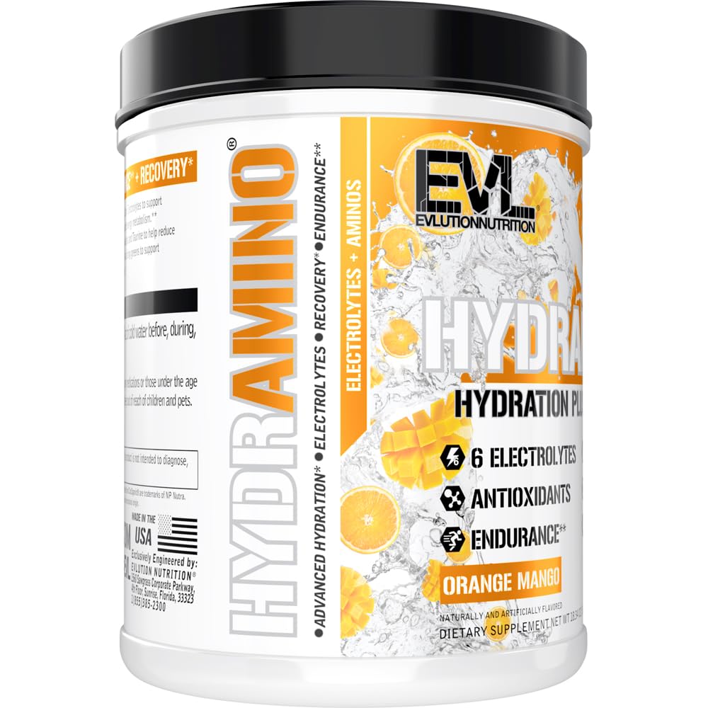 EVL Hydramino - Complete Hydration Powder - Orange Mango — Amazon image 4