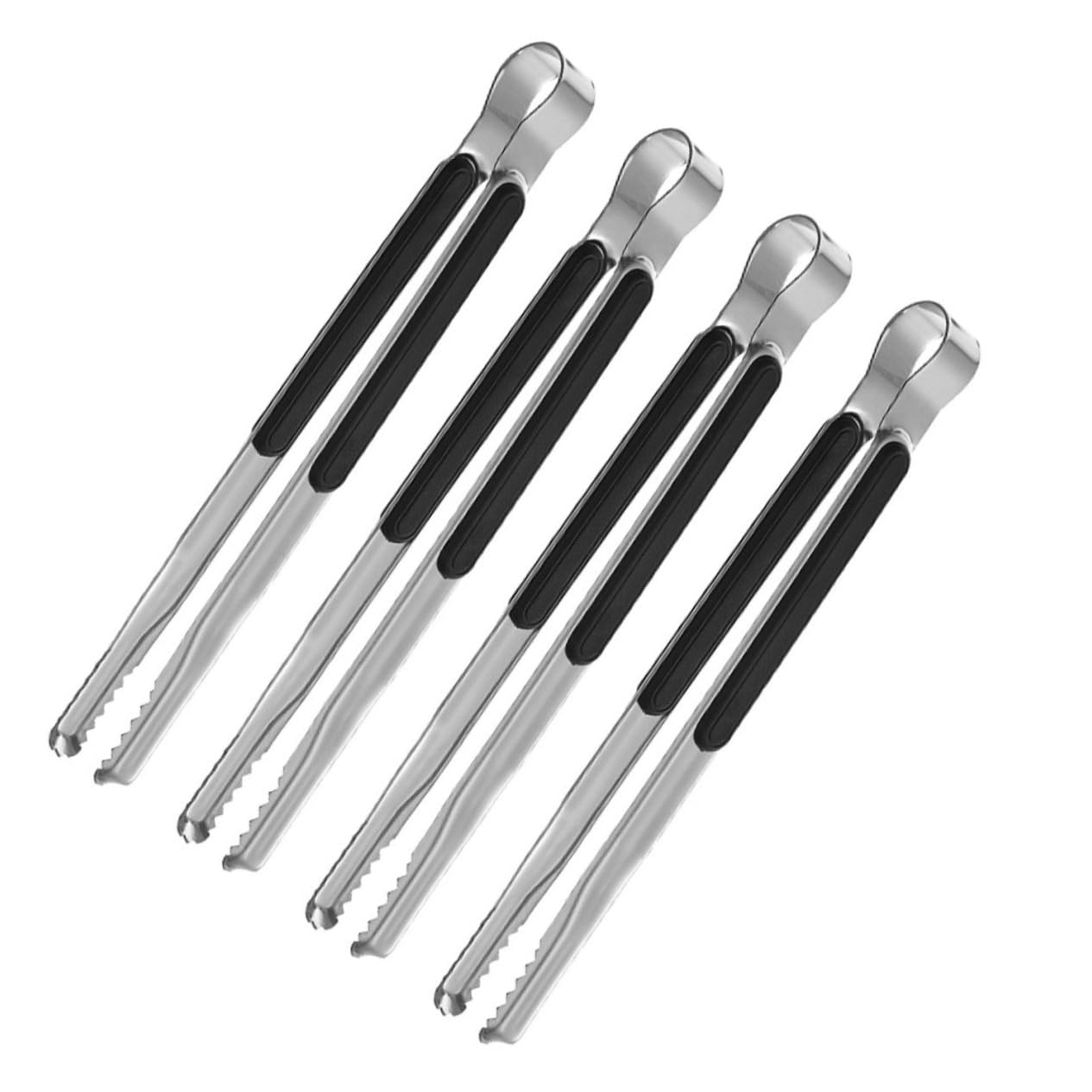 UKCOCO 3 Series Pinzas De Cocina De Inoxidable Antideslizantes Utensilios De Barbacoa Pinzas Multifuncionales Para Asar Y Servir Alimentos 4 Piezas X 3