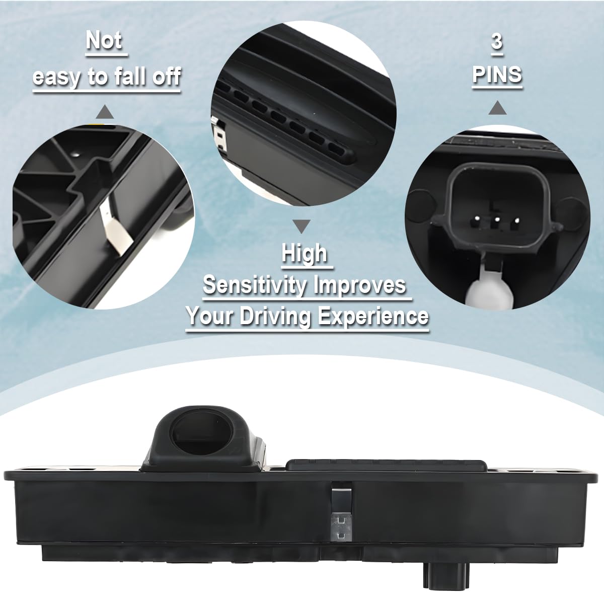 ZAMODE F1EB-19B514-BE uchwyt bagażnika samochodowego do Ford Focus ST 2012-2018 Hatchback Wymiana przełącznika uchwytu bagażnika Przycisk przełącznika tylnej klapy F1EB19B514BE