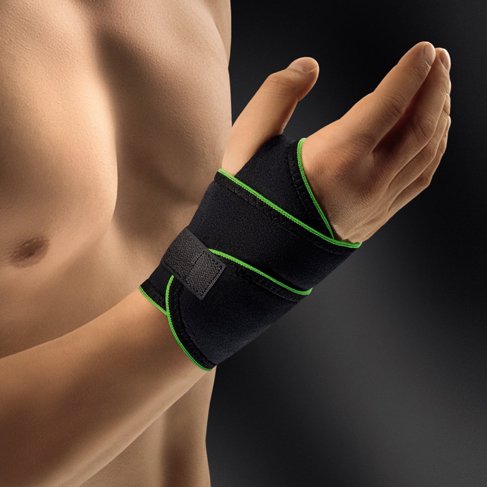 Bort ActiveColor® Sport Handgelenkbandage schwarz-grün - rechts