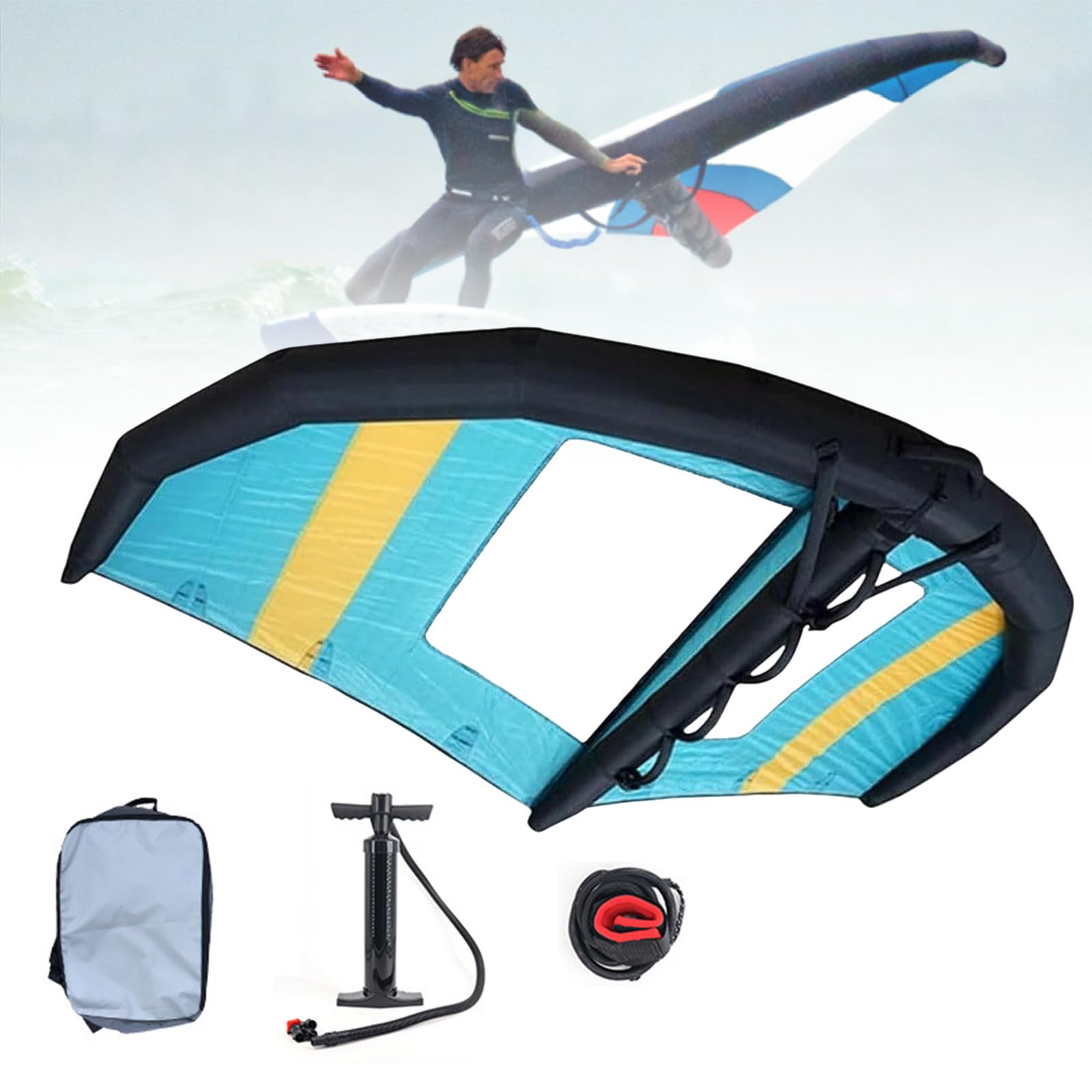 Wind Wingfoil Hydrofoil Board – nadmuchiwana deska do sportów wodnych do aktywności na świeżym powietrzu