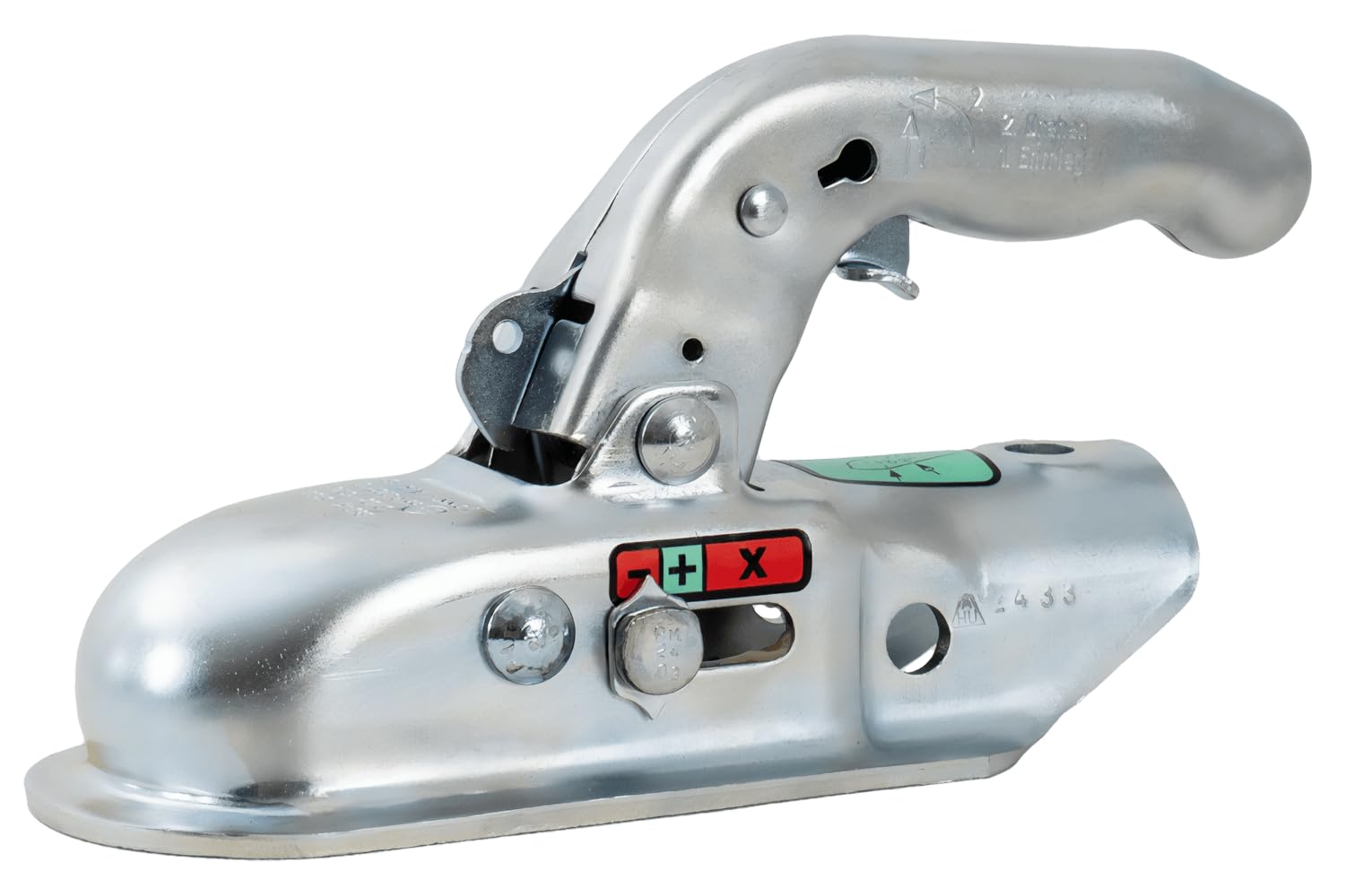 Knott Enganche de Bola KK14-B 1400 kg para Remolque con Lanza Tubular de 45 mm, Acoplamiento Estable con Carga Vertical de 100 kg para Transporte Seguro Uso Diario manejo Estable