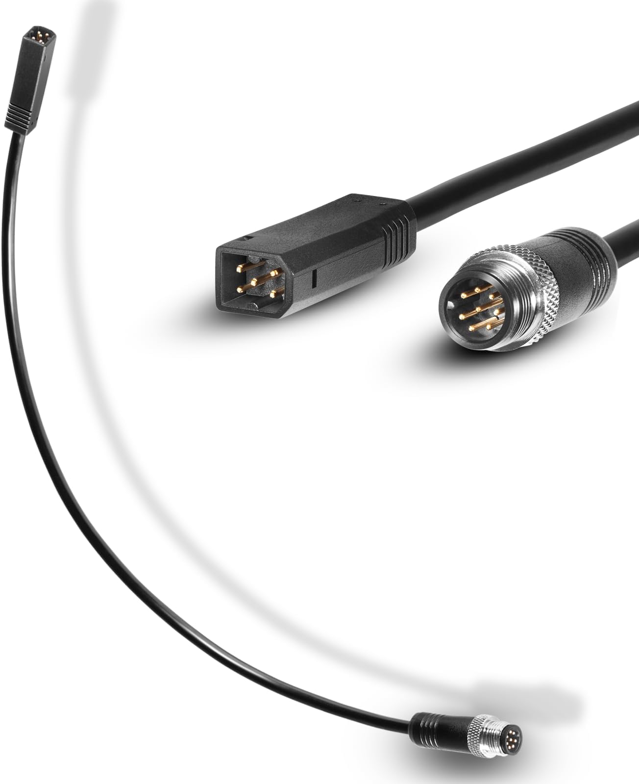 720074-12 AS EC QDE 12 Ethernet Adapter Cable Compatible with Humminbird Helix 7 G2N & G3N Models, All Helix 8, Helix 9, Helix 10, Helix 12 and Helix 15 Fish Finders