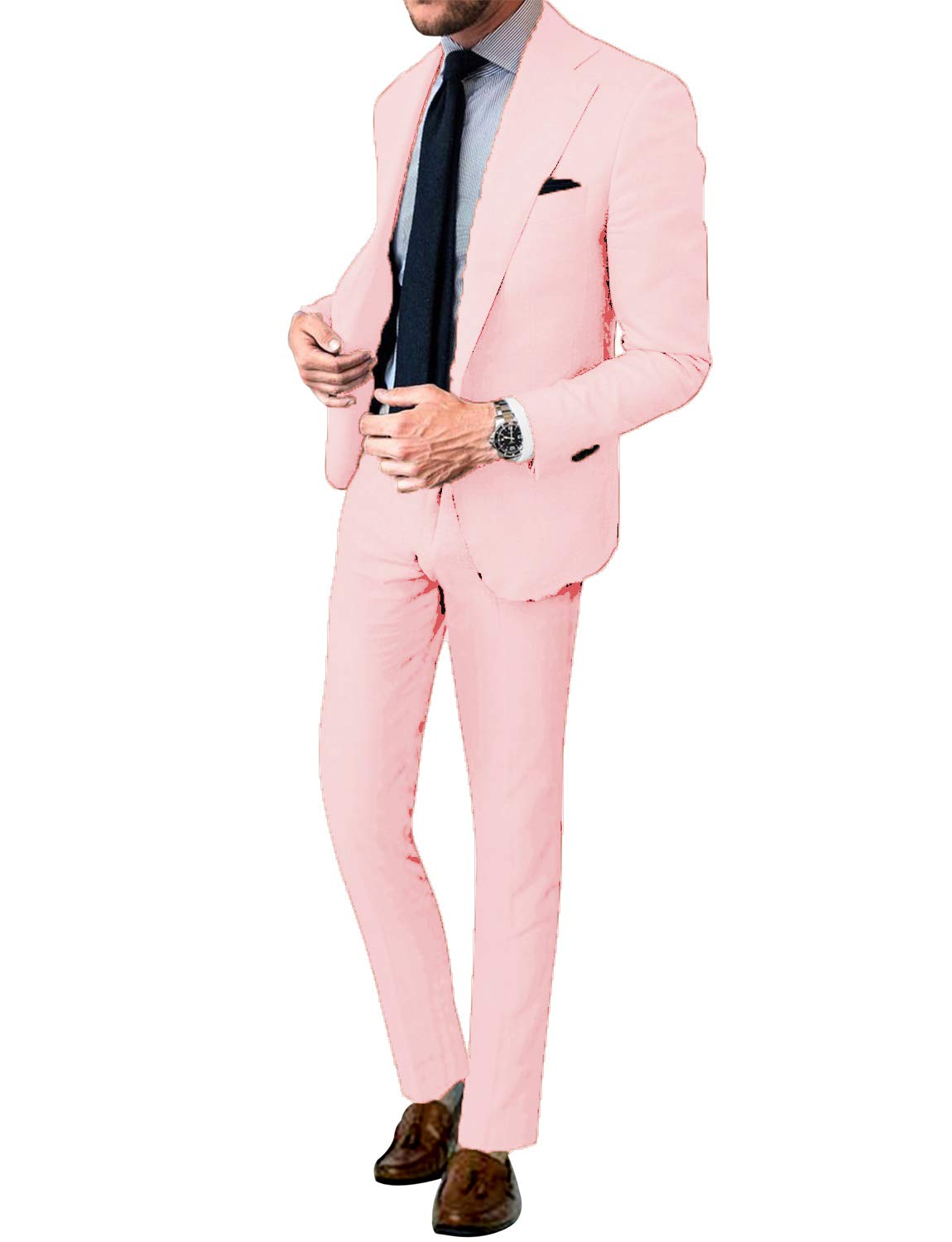 Men's 2 Pieces Tuxedos Notch Lapel Suit(Jacket + Pants)