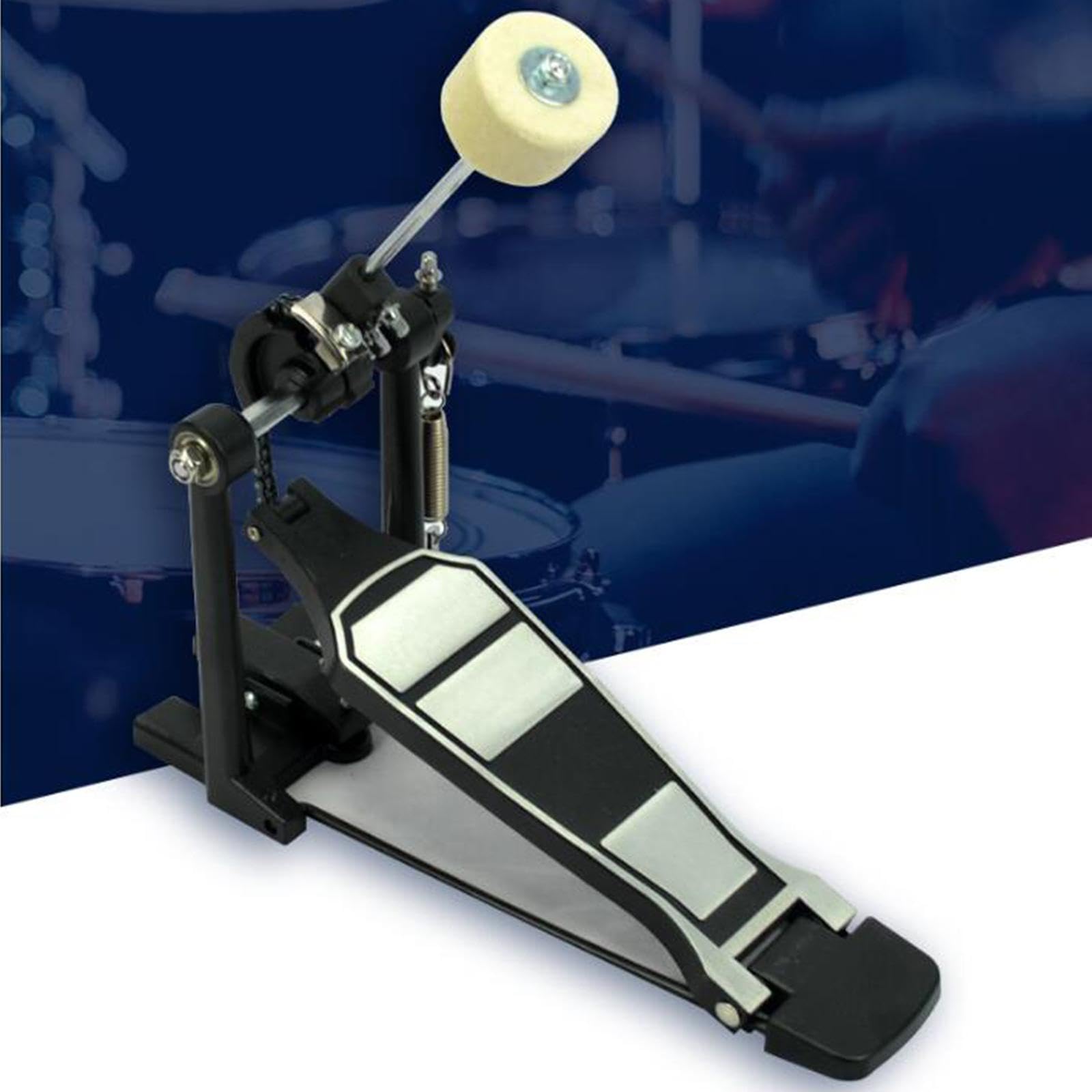 Pedal de Bombo Individual, Baqueta para Bombo, Profesional, Fuerte Y Estable para Batería, Instrumento de Batería, Pedal de Bombo, Baqueta P