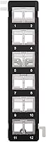 Vista 3 de Tripp Lite Panel de conexiones de montaje en pared de 12 puertos para conectores Keystone UTP, puertos giratorios giratorios, instalación vertical u