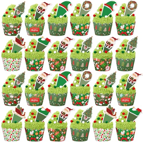TLY 24 Pairs Christmas Cupcake Socks Fuzzy Socks Coral Fleece
