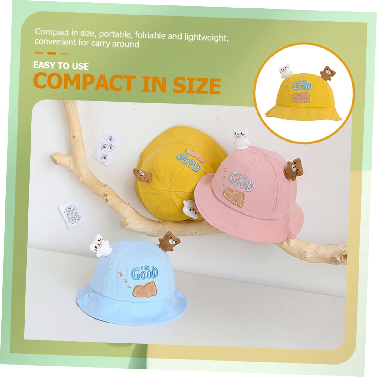 Ipetboom Cappello Sole Secchiello con Orlo UV con Cartoon per attività per Ragazzi e Ragazze