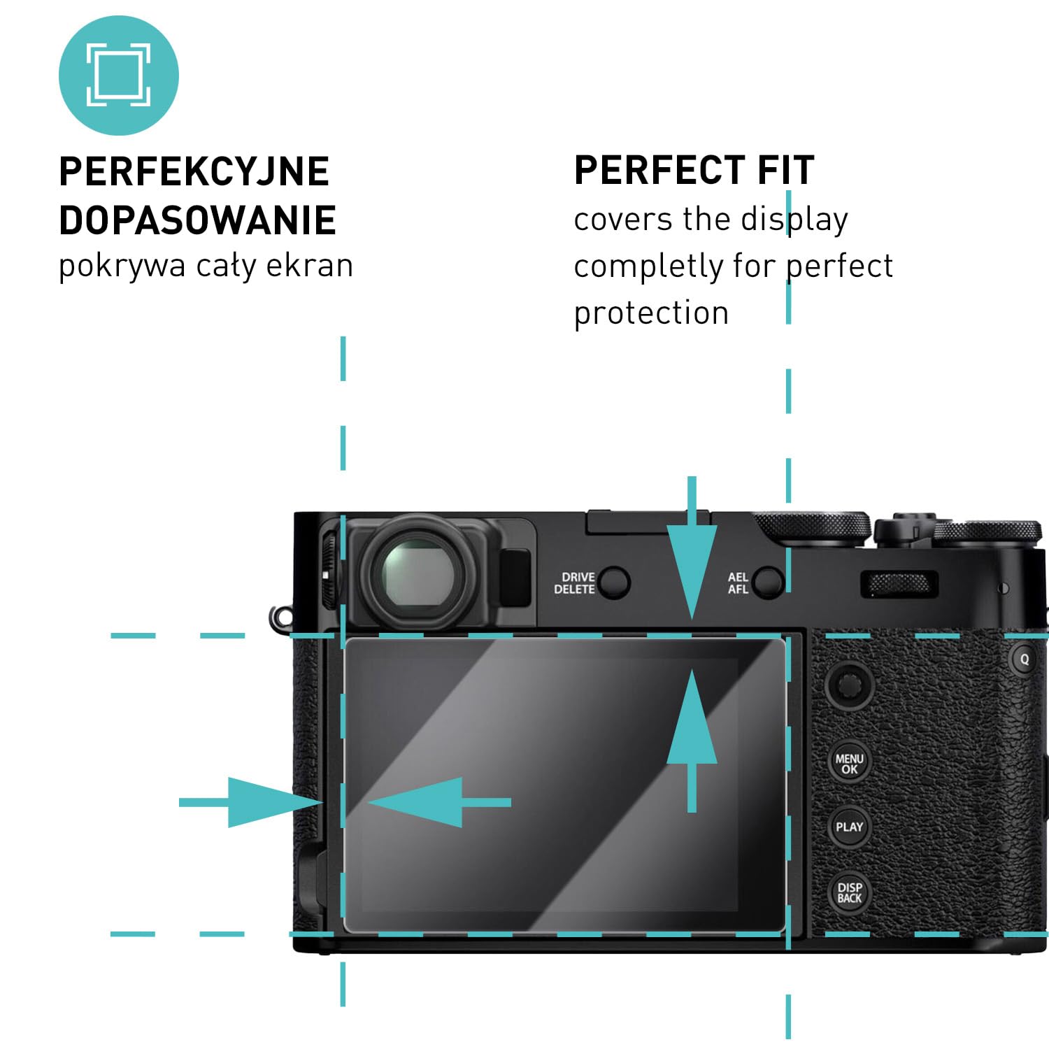 smartect Szkło Hartowane 3 Sztuki dla Fujifilm X100VI / X100V / X-T4 / X-E4 | Szklana Ochrona Ekranu HD Anti-Zarysowania, 0.3 mm Ultra-przezroczyste, Twardość 9H, Odporne na Uderzenia, Bez Pęcherzyków