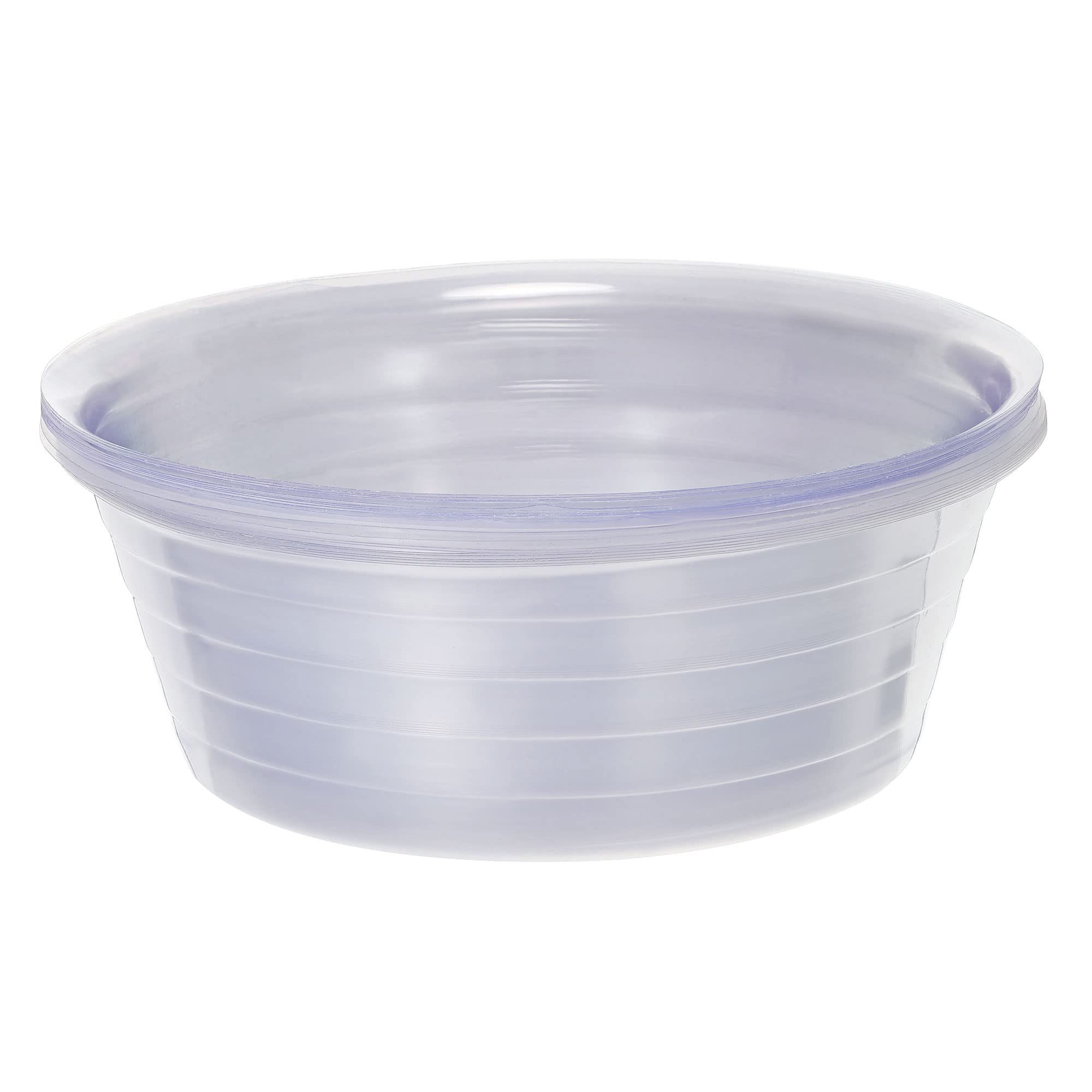 MECCANIXITY Plant Pot Saucer 11 Inch Plastic Round Flower Drip Tray for Indoor Outdoor, Clear Pack of 20