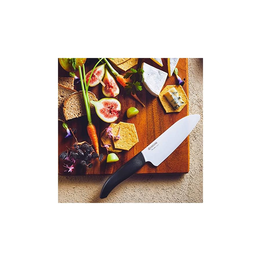 KYOCERA Revolution 2-Piece Ceramic Set: Chef Knife for Your Cooking Needs, 5.5" and 3", White/Black