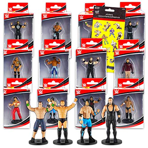 WWE Pencil Toppers Wrestling Party Favors Bundle - 12 Pack WWE Pencil Toppers for Wrestling School Supplies Office Supplies with WWE Stickers (WWE Party Favors)