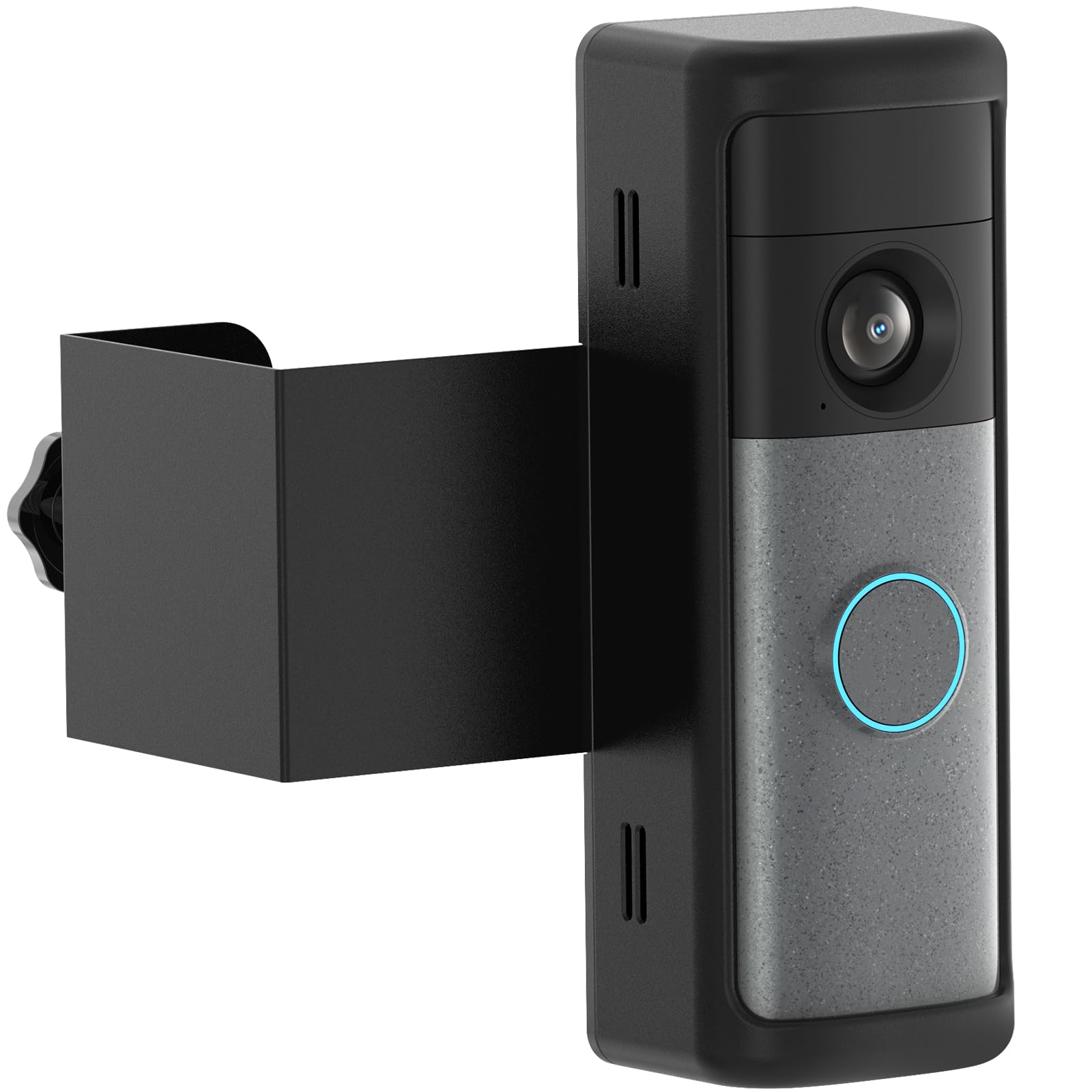 Photo 1 of Anti-Theft Ring Doorbell Mount for 2026 Newest Ring Battery/Other Doorbell/Plus/Pro (2nd Gen), No-Drill Camera Doorbell Kits, Non-Blocking Motion Sensor, Accessories for Apartment & Rental, Black