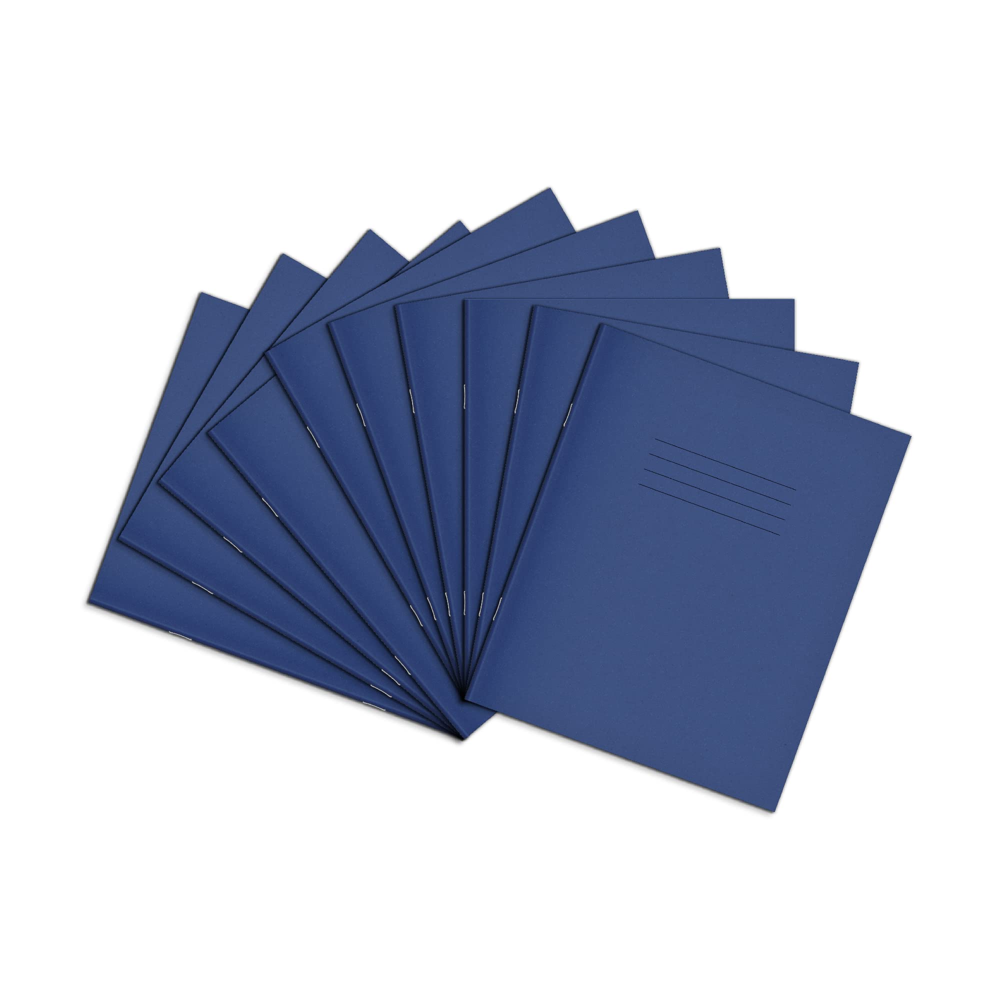 Rhino 8 x 6.5 Exercise Books, 48-Page / 8mm Lined with Margin Paper Notebook, 10-Pack, Writing Book