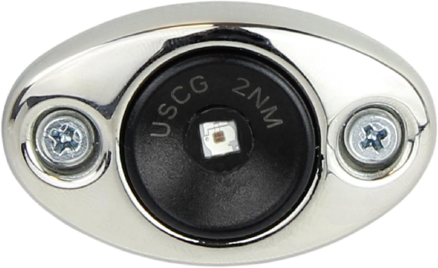 Manufacturers' Select ITC Modular Marine LED Boat Navigation Lights w/Stainless Steel Bezel (Green - Starboard Side)