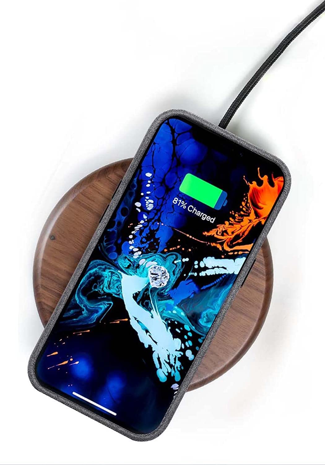 Tylna osłona telefonu, do Apple iPhone 13 Pro (2021) 6,1 cala luksusowe w pełni owinięte etui wykonane z materiału Alcantara [ochrona ekranu i aparatu] (kolor: szary)