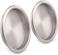 Vista 20 de HOMOTEK Paquete de 4 Tiradores de Dedo para Puerta de Armario de 2-1/16", Instalación Fácil a Presión, Acabado de Níquel Satinado, Se Adapta a un