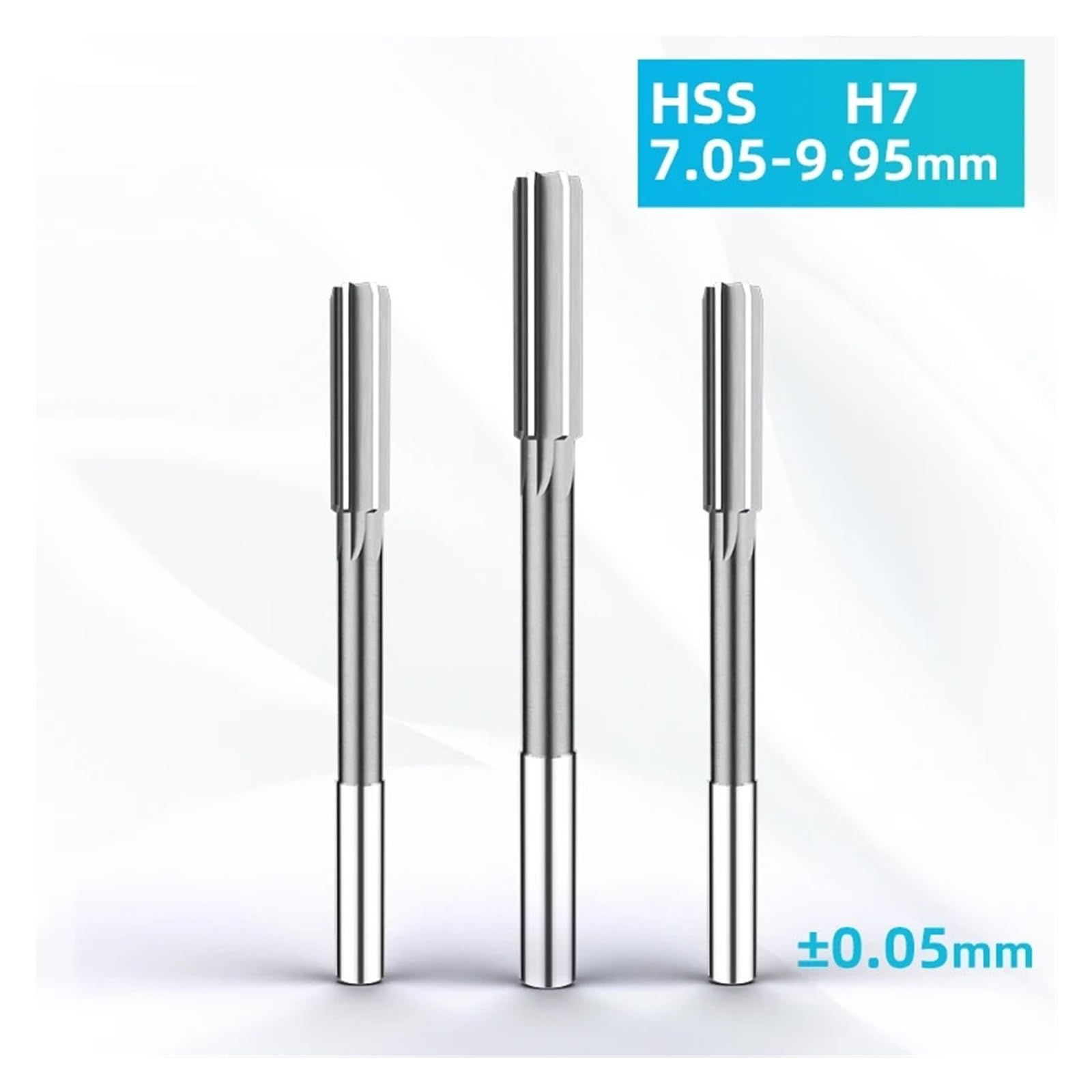 HSS-Zylinderschaft-Spannvorrichtung, Nicht standardmäßige Maschinenreibahle, Geschwindigkeitsstahl, Fräsen, Dezimalpunkt, Klempnerwerkzeuge, 7,05–9,95 mm(9.55mm)