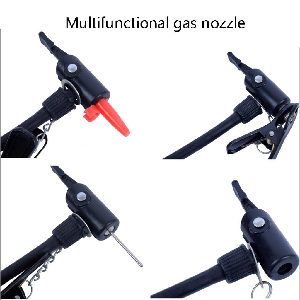 Mini bomba de aire portátil de aleación de aluminio para neumáticos de bicicleta, bomba de bicicleta con soporte de plástico, bomba de suelo de ciclismo para válvula Presta y válvula Schrader